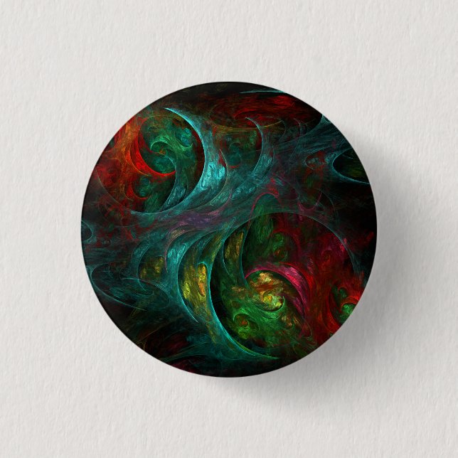 Genesis Nova Abstract Art Button (round) (Front)