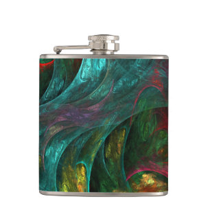 Genesis Nova Abstract Art Hip Flask