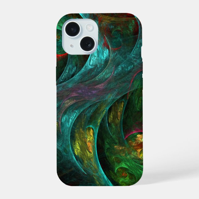 Genesis Nova Abstract Art iPhone 15 Case (Back)