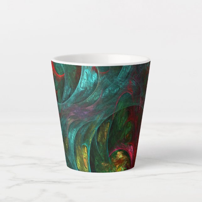 Genesis Nova Abstract Art Latte Mug (Front)