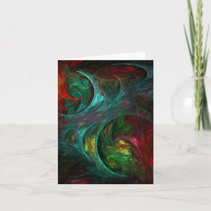 Genesis Nova Abstract Art Note Card