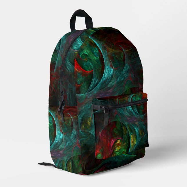 Genesis Nova Abstract Art Printed Backpack (Back Corner Left)