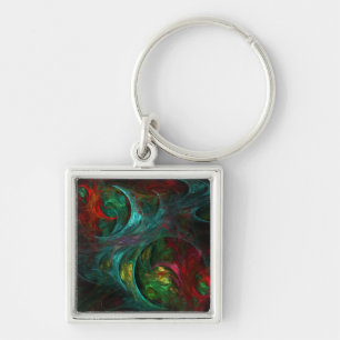Genesis Nova Abstract Art Small Key Ring