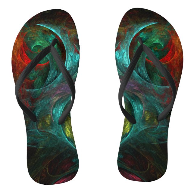 Genesis Nova Abstract Art Thongs (Footbed)