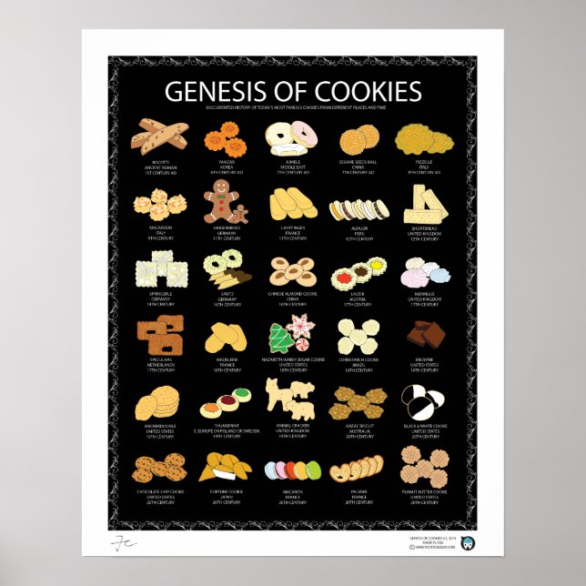 GENESIS OF COOKIES, DARK, 16"X20" POSTER (Front)