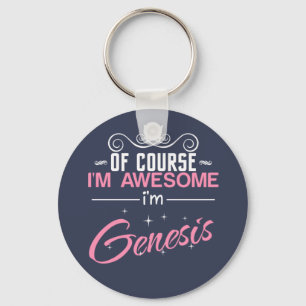 Genesis Of Course I'm Awesome Key Ring