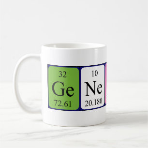 Genesis periodic table name mug