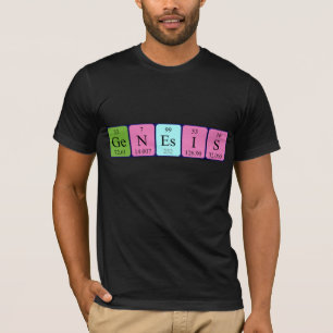Genesis periodic table name shirt