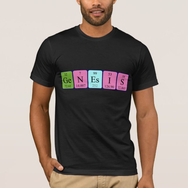 Genesis periodic table name shirt (Front)