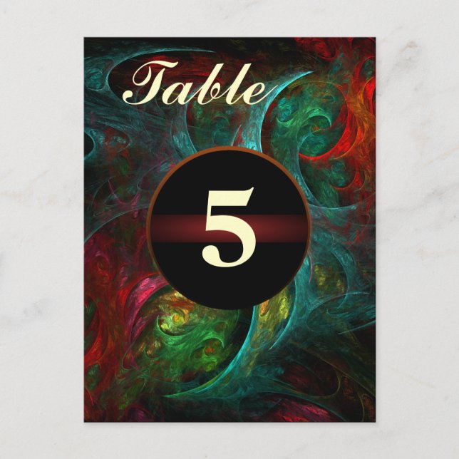 Genesis Table Number Postcard (Front)
