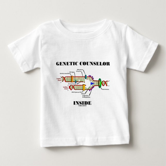 Genetic Counsellor Inside (DNA Replication) Baby T-Shirt (Front)