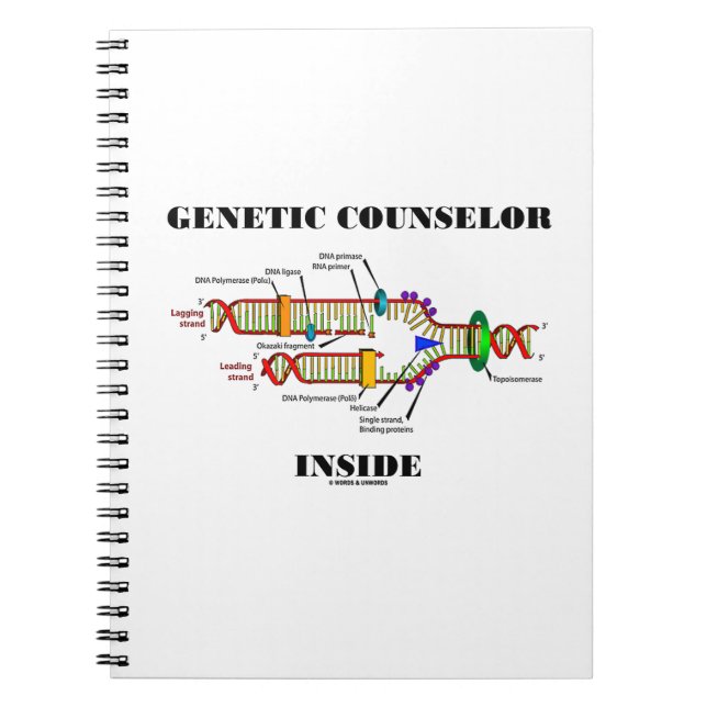 Genetic Counsellor Inside (DNA Replication) Notebook (Front)