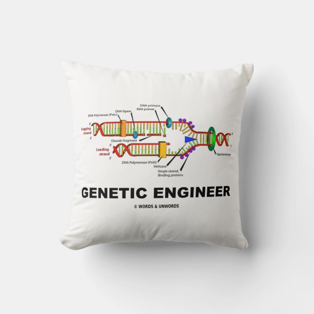 Genetic Engineer DNA Replication Cushion (Front)