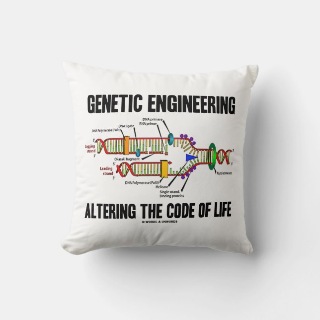 Genetic Engineering Altering The Code Of Life Cushion (Front)
