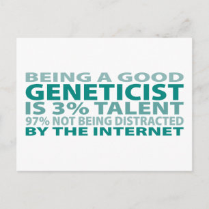 Geneticist 3% Talent Postcard