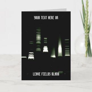 Genetics DNA Gel Electrophoresis Customisable Card