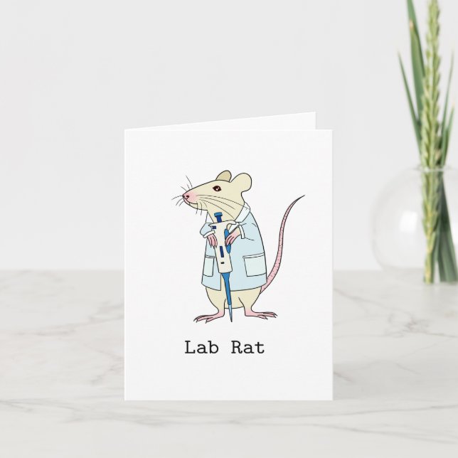 Genetics science lab rat card (Front)