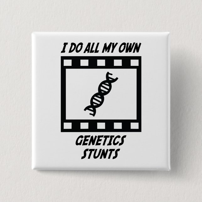 Genetics Stunts 15 Cm Square Badge (Front)