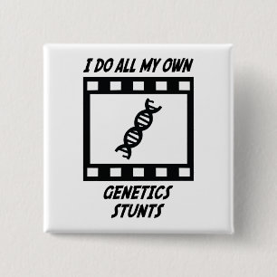Genetics Stunts 15 Cm Square Badge