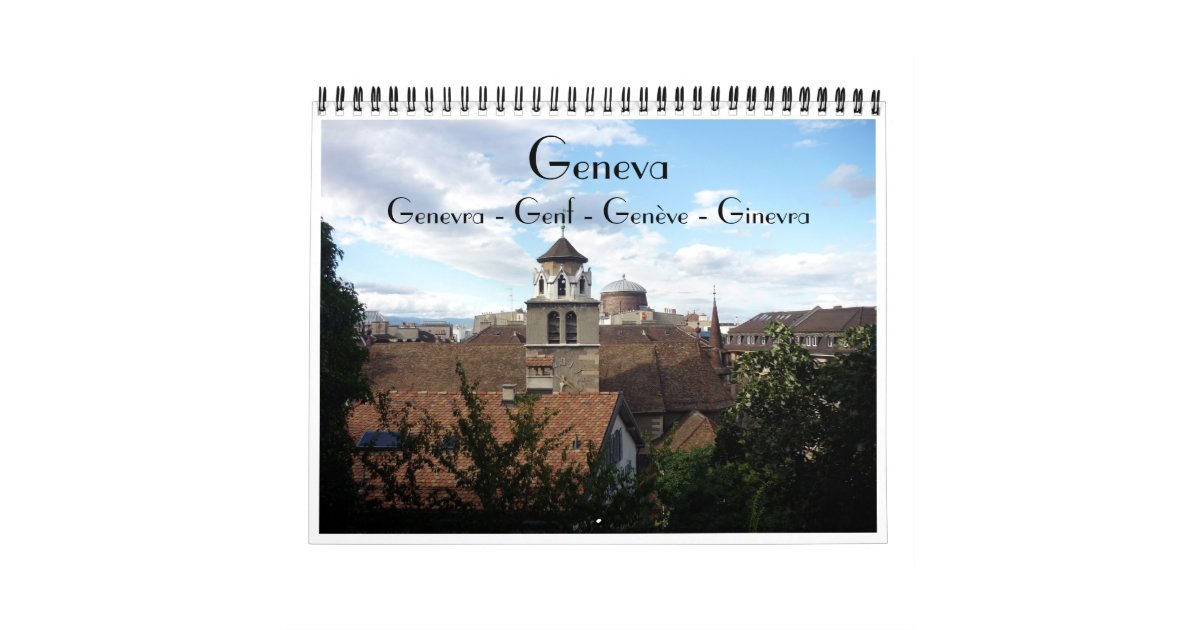 geneva 2024 calendar Zazzle