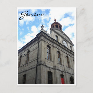 geneva architecture postcard