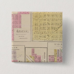 Geneva, Atlanta, Dexter, Grand Summit, Kansas 15 Cm Square Badge