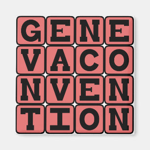 Geneva Convention, Rules of War Magnet