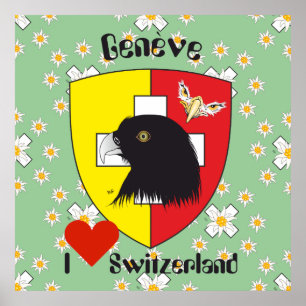Geneva / Genève Schweiz Suisse Svizzera Poster