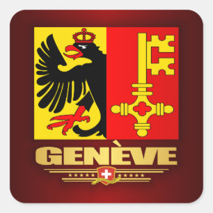 Geneva (Geneve) Square Sticker