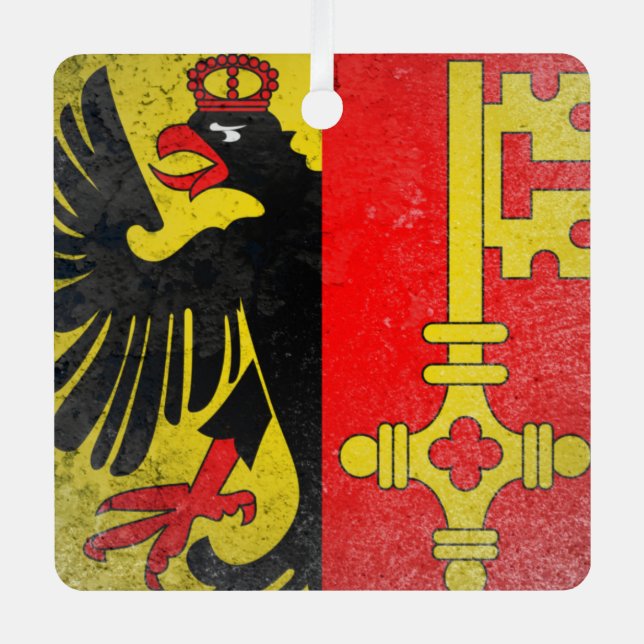 Geneva Metal Tree Decoration (Front)