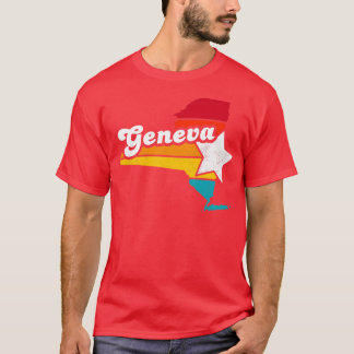 Geneva New York Vintage Distressed Souvenir 2 T-Shirt