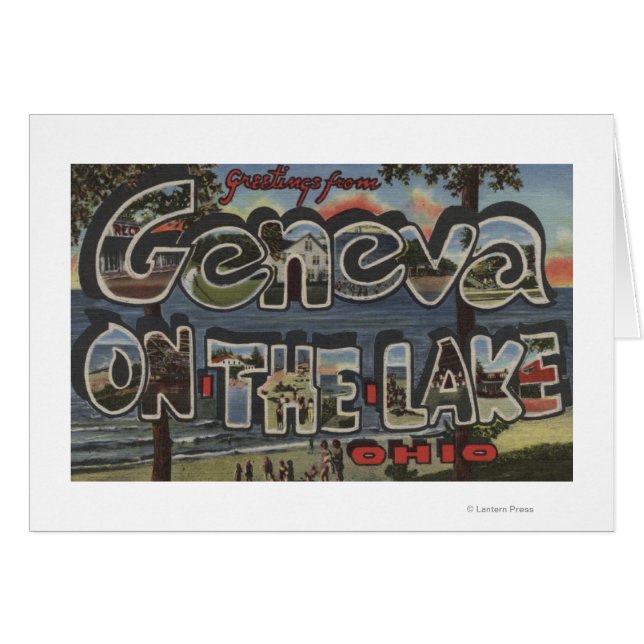Geneva-on-the-Lake, Ohio - Large Letter Scenes (Front Horizontal)