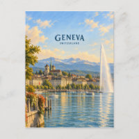 Geneva Painterly Travel Art
