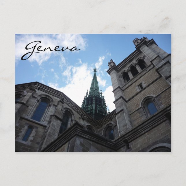 geneva pierre cathedral postcard (Front)