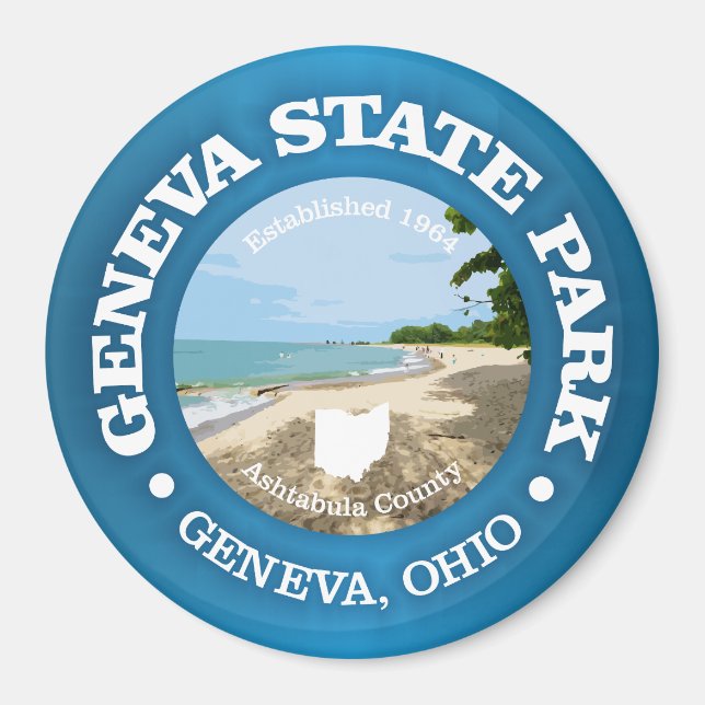 Geneva State Park (SP) Magnet (Front)
