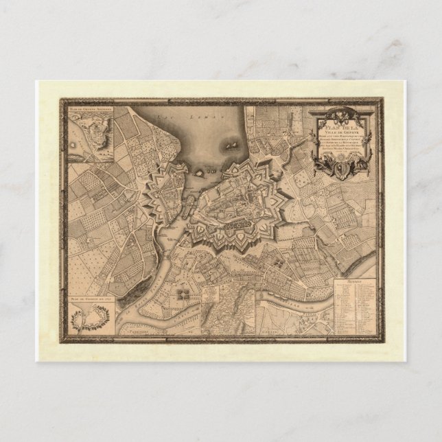 Geneva Switzerland 1773 Postcard (Front)