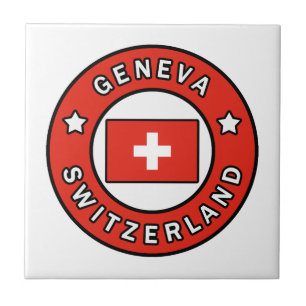 Geneva Switzerland Ceramic Tile