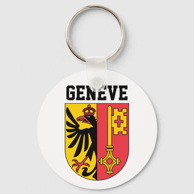 Geneva, Switzerland - coat of arms Key Ring (Front)