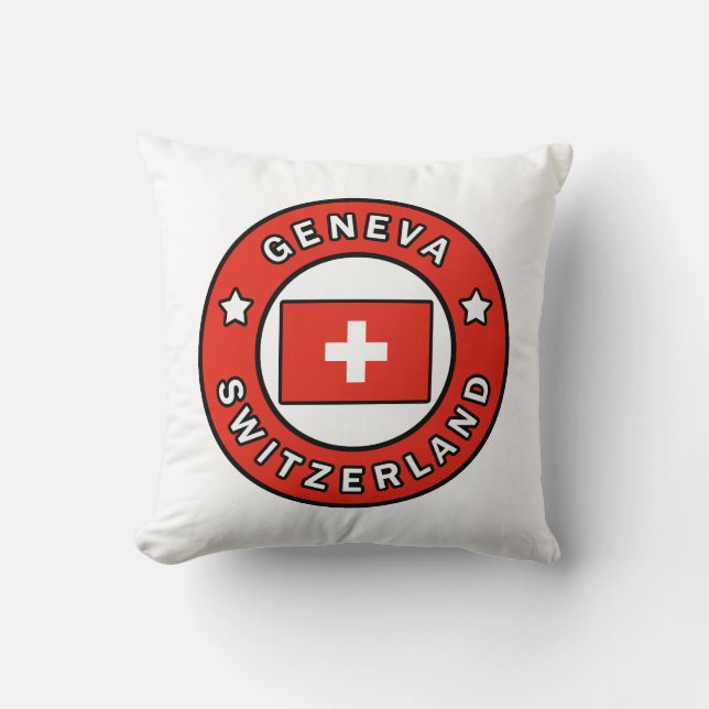 Geneva Switzerland Cushion (Front)