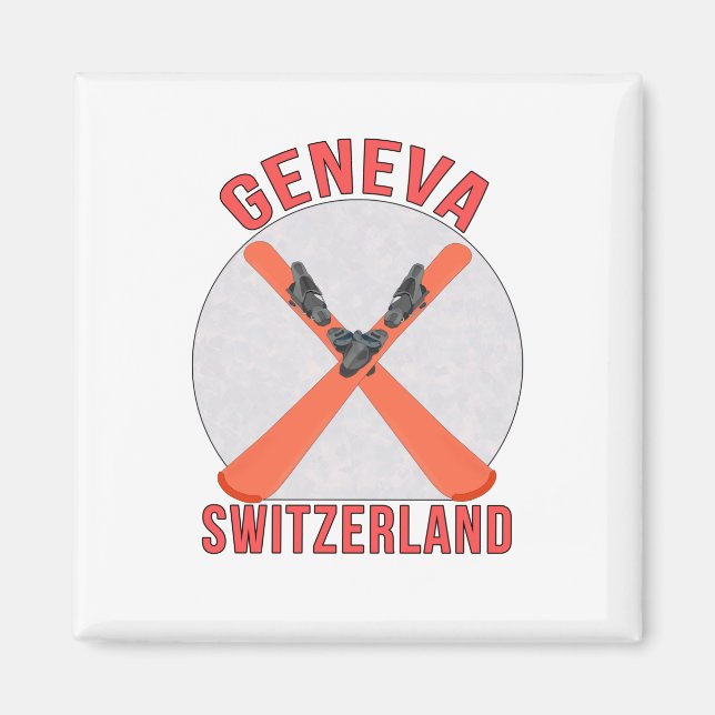Geneva, Switzerland Magnet (Front)