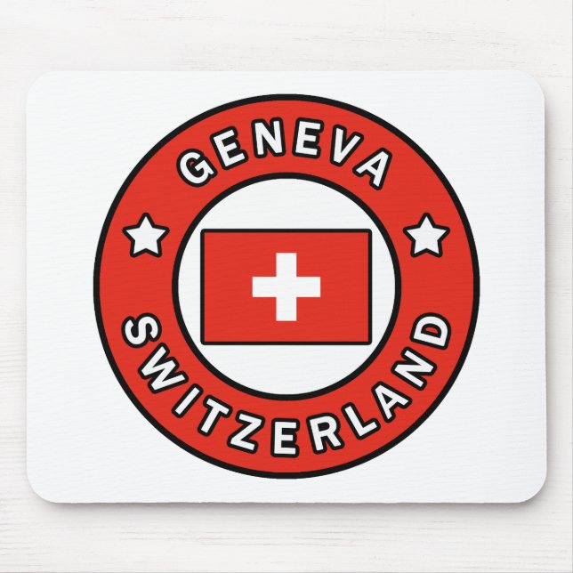 Geneva Switzerland Mouse Pad (Front)