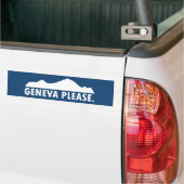 Geneva Switzerland Please Bumper Sticker (On Truck)
