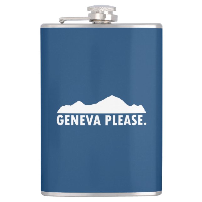 Geneva Switzerland Please Hip Flask (Front)