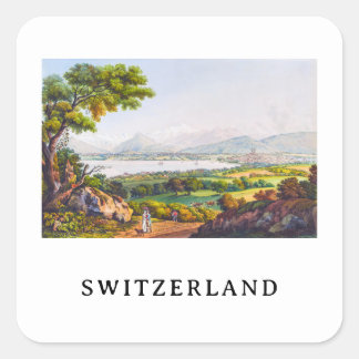 Geneva, Switzerland Square Sticker