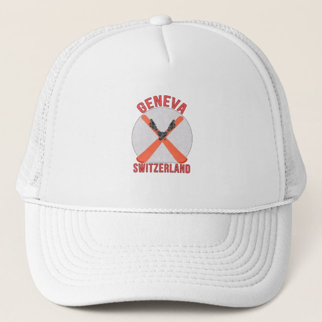 Geneva, Switzerland Trucker Hat (Front)