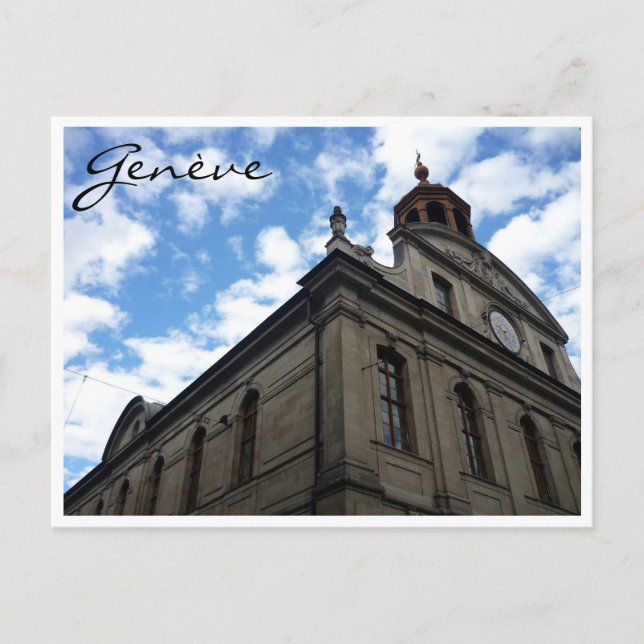 genève architecture postcard (Front)