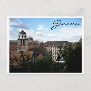 genève view postcard
