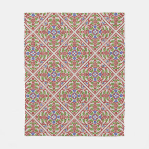 "Geneveive"Gothic Revival Medallion Fleece Blanket
