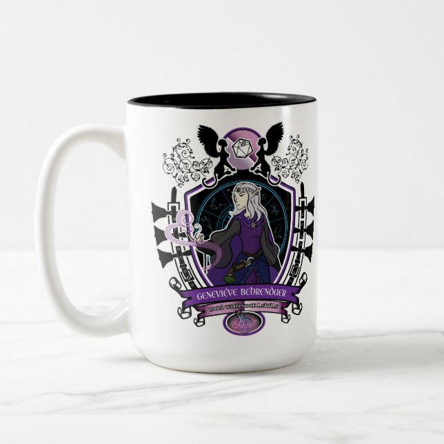 Genevieve Behrenduer Two-Tone Coffee Mug (Left)