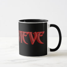 Genevieve Black 11 oz Ringer Mug